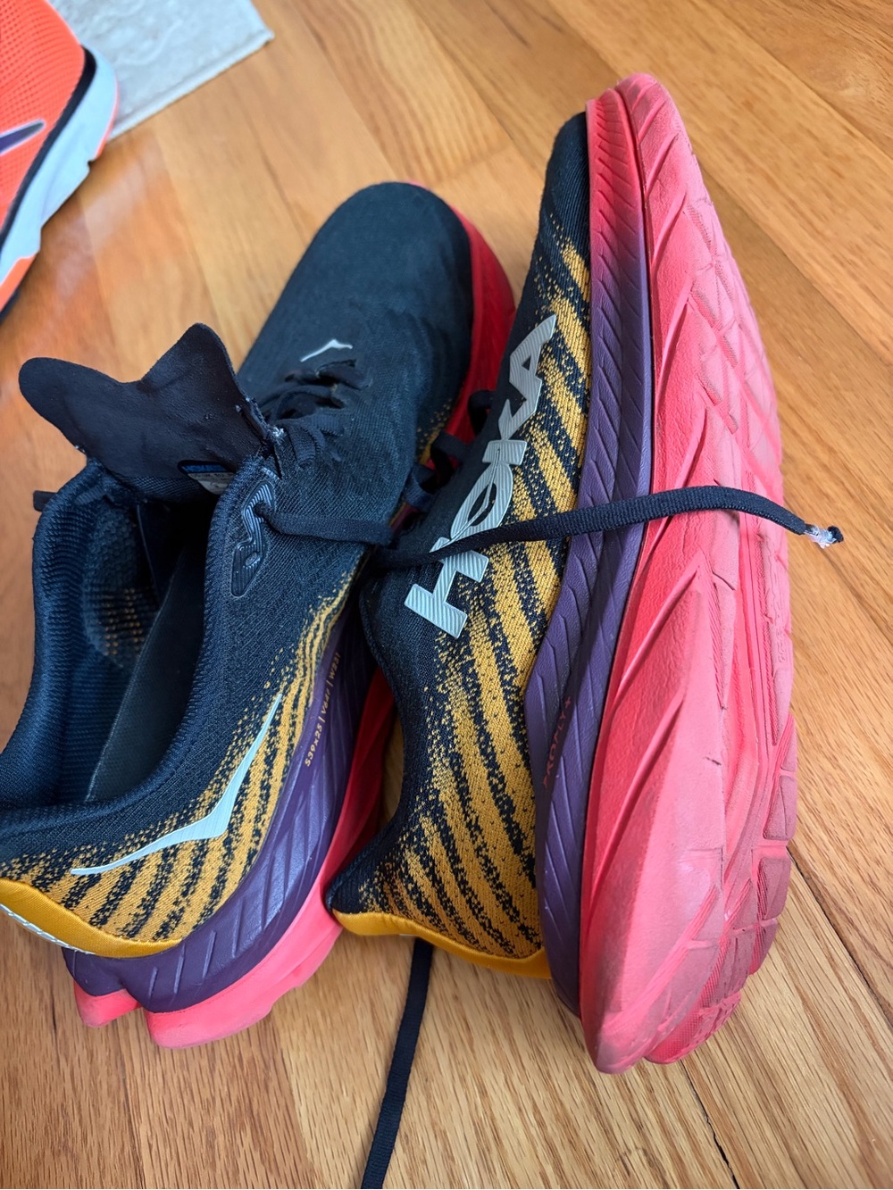 Hoka Black Running Shoes, size 10.5